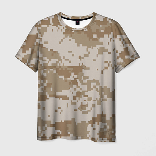 Мужская футболка Камуфляжный пиксель / 3D-принт – фото 1