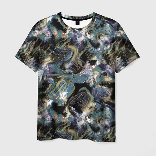 Мужская футболка Узор для рыбака / 3D-принт – фото 1