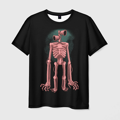 Мужская футболка Сиреноголовый Скелет / 3D-принт – фото 1