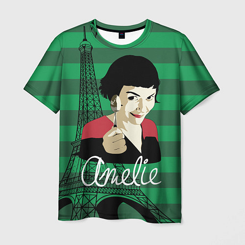 Мужская футболка Amelie / 3D-принт – фото 1