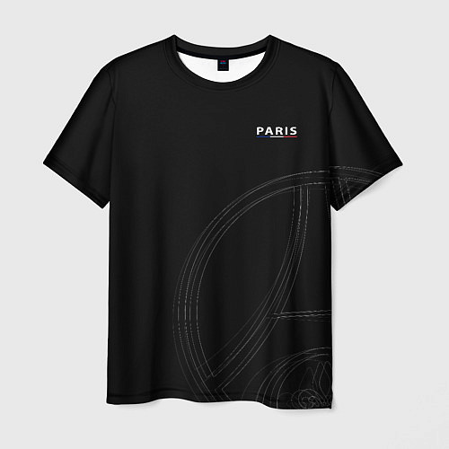 Мужская футболка PSG Core Big Logo Black New 202223 / 3D-принт – фото 1