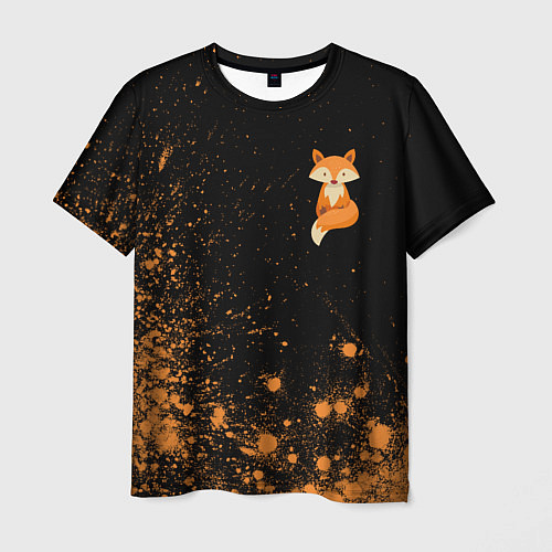 Мужская футболка Foxy - Paint / 3D-принт – фото 1