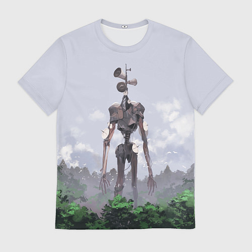 Мужская футболка СИРЕНОГОЛОВЫЙ ЛЕС / 3D-принт – фото 1