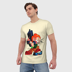 Футболка мужская Пико с оружием, цвет: 3D-принт — фото 2