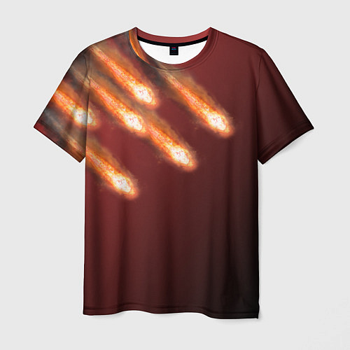 Мужская футболка Падение комет / 3D-принт – фото 1