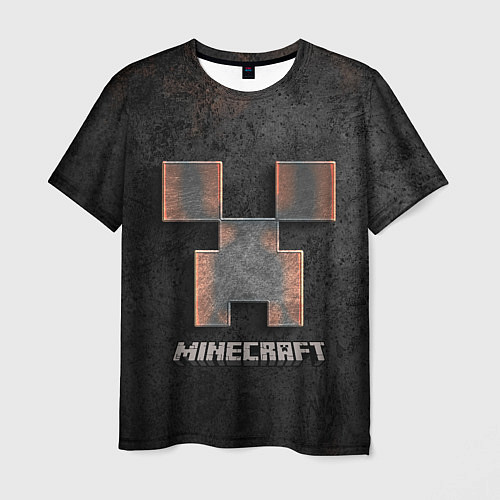 Мужская футболка MINECRAFT TEXTURE IRON / 3D-принт – фото 1