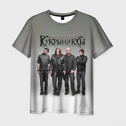 Мужская футболка Кукрыниксы рок группа / 3D-принт – фото 1