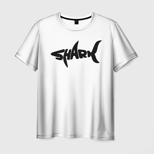 Мужская футболка Чёрная акула / 3D-принт – фото 1