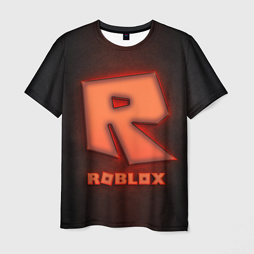 Мужская футболка ROBLOX NEON RED / 3D-принт – фото 1