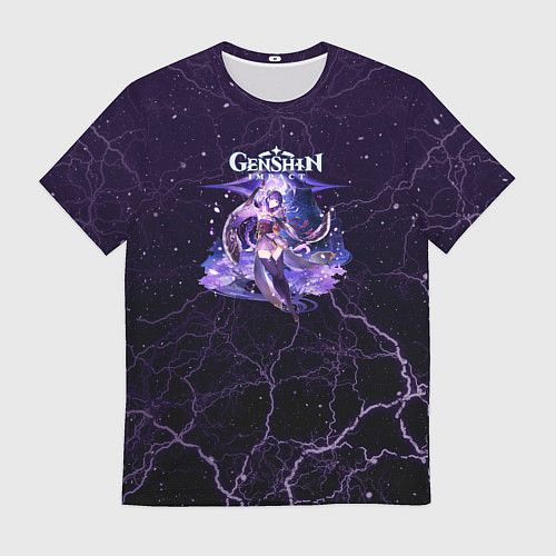 Мужская футболка Genshin Impact - Raiden Shogun / 3D-принт – фото 1