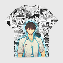 Футболка мужская ТООРУ ОЙКАВА OIKAWA TORU, цвет: 3D-принт