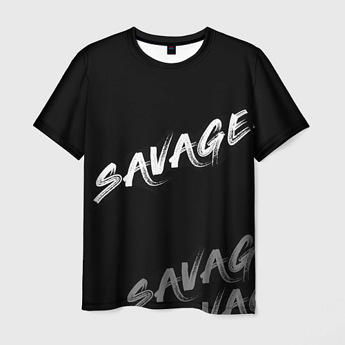 Мужская футболка Savage / 3D-принт – фото 1