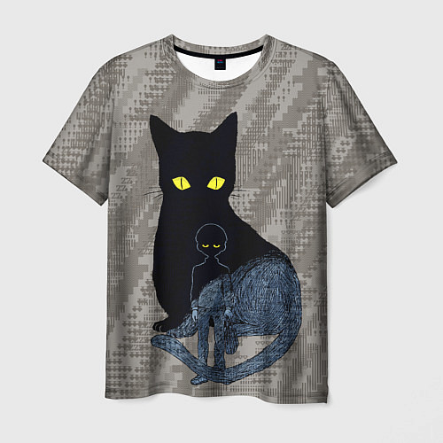 Мужская футболка Cat psycho 100 Моб Психо 100 Z / 3D-принт – фото 1