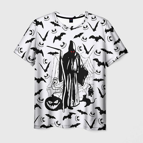 Мужская футболка Хэллоуин, Grim Reaper / 3D-принт – фото 1
