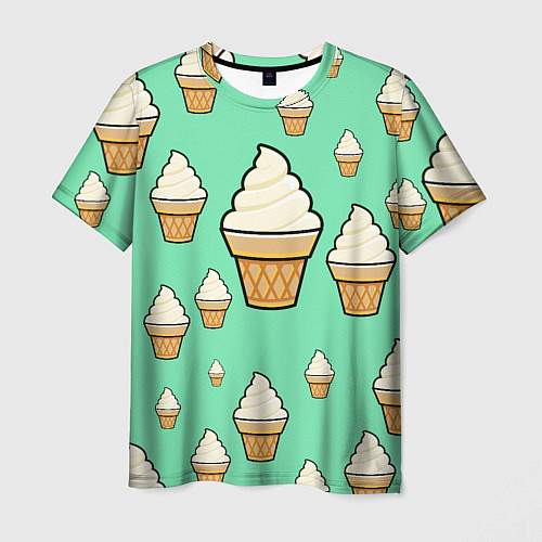 Мужская футболка Мороженое - Ice Cream Party / 3D-принт – фото 1