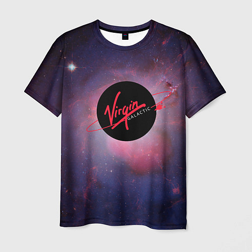Мужская футболка Virgin Galactic космос / 3D-принт – фото 1