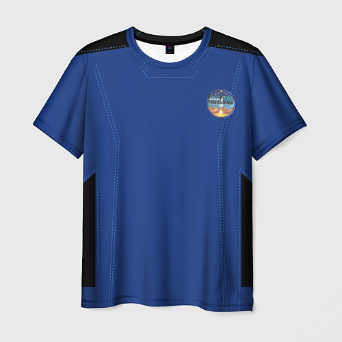 Мужская футболка Blue origin Костюм астронавта / 3D-принт – фото 1