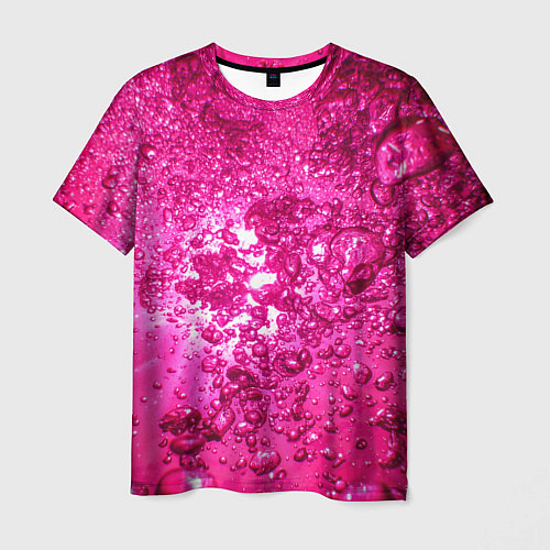 Мужская футболка Розовые Пузырьки / 3D-принт – фото 1