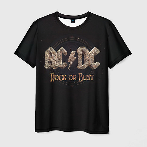 Мужская футболка ACDC Rock or Bust / 3D-принт – фото 1