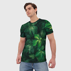 Футболка мужская Тропическая листва Тропики Z, цвет: 3D-принт — фото 2