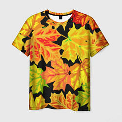 Футболка мужская LEAF FALL AUTUMN, цвет: 3D-принт