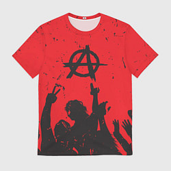 Футболка мужская АНАРХИЯ СВОБОДА Z, цвет: 3D-принт