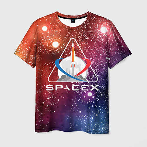 Мужская футболка Space X / 3D-принт – фото 1