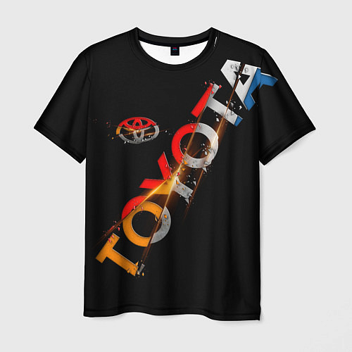 Мужская футболка TOYOTA FRAGMENTS / 3D-принт – фото 1