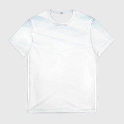 Футболка мужская Бирюзовая и синяя геометрия, цвет: 3D-принт