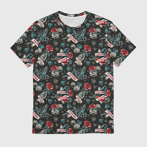 Мужская футболка TATTOO / 3D-принт – фото 1