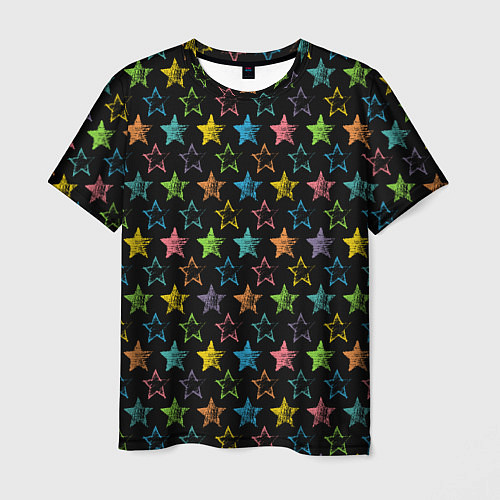 Мужская футболка Парад звезд / 3D-принт – фото 1