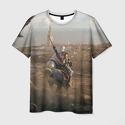 Мужская футболка Байек на коне / 3D-принт – фото 1