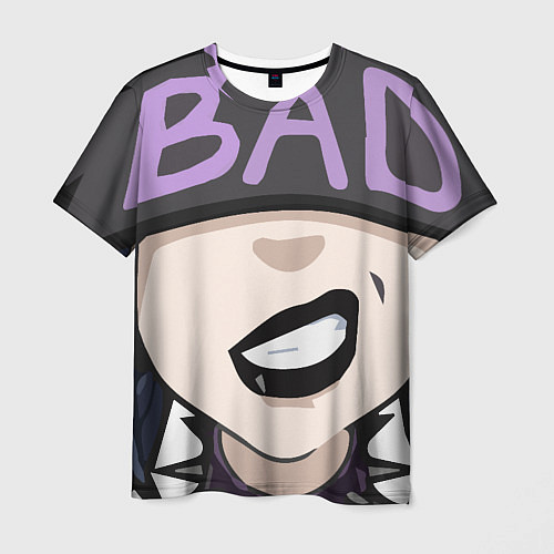 Мужская футболка BAD девочка / 3D-принт – фото 1