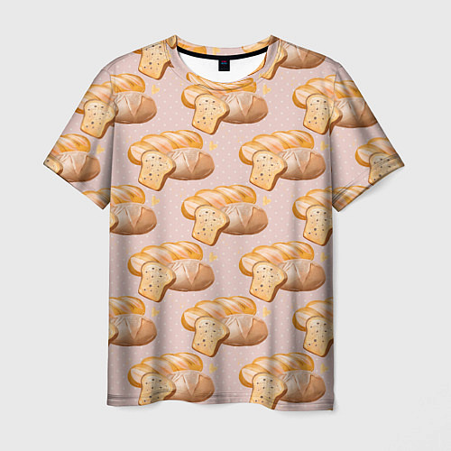 Мужская футболка Выпечка - хлеб / 3D-принт – фото 1