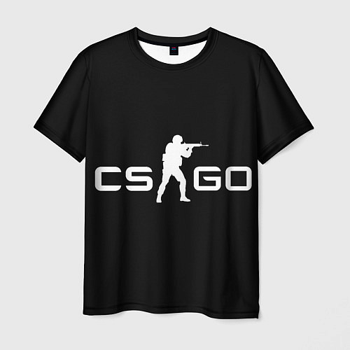 Мужская футболка Логотип Counter Strike Global Offensive / 3D-принт – фото 1