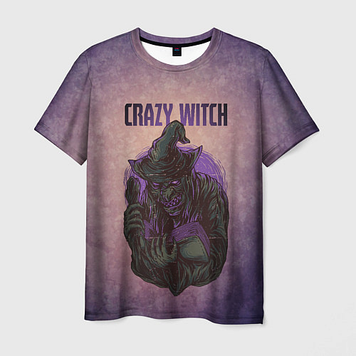 Мужская футболка Crazy Witch / 3D-принт – фото 1