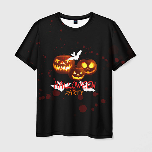 Мужская футболка Кровавый Halloween / 3D-принт – фото 1