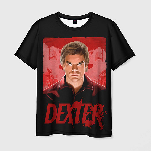 Мужская футболка Dexter Декстер портрет постер / 3D-принт – фото 1