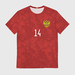 Футболка мужская Джикия, форма сборной России, цвет: 3D-принт