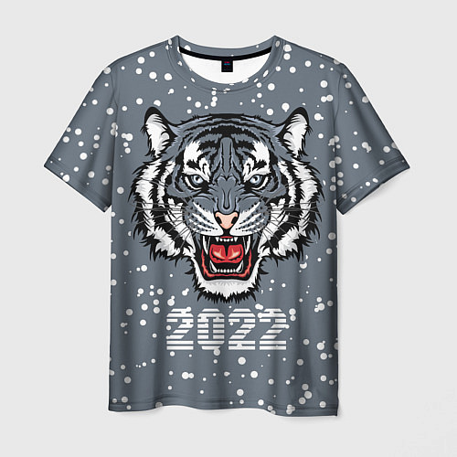 Мужская футболка Водяной тигр 2022 / 3D-принт – фото 1