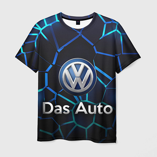 Мужская футболка Volkswagen слоган Das Auto / 3D-принт – фото 1