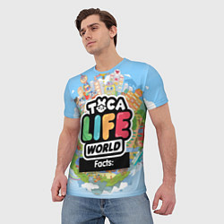 Футболка мужская Toca Life World, цвет: 3D-принт — фото 2