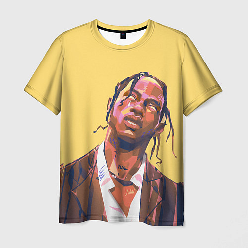 Мужская футболка Travis art / 3D-принт – фото 1