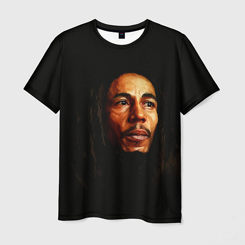 Мужская футболка Bob Marley Art / 3D-принт – фото 1