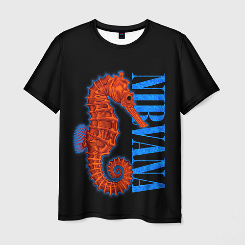 Мужская футболка NIRVANA SEAHORSE / 3D-принт – фото 1