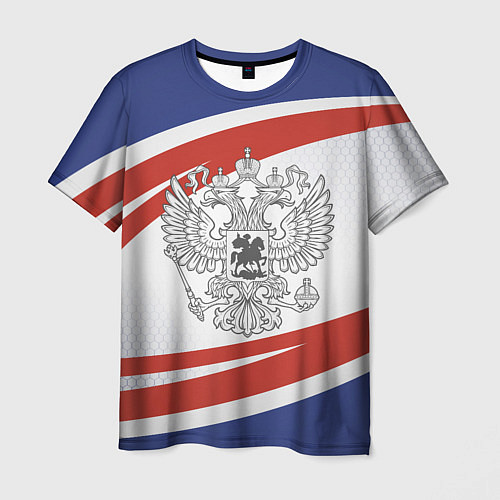 Мужская футболка Герб России / 3D-принт – фото 1