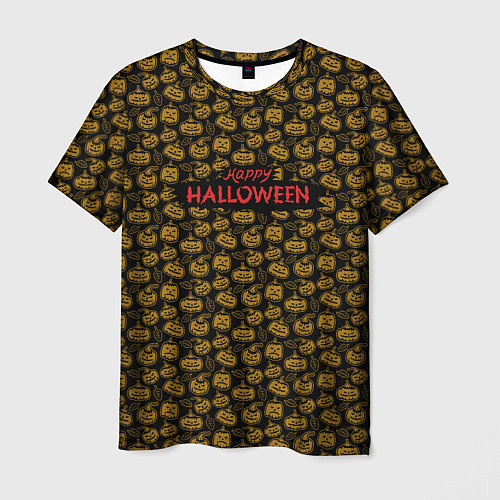 Мужская футболка Happy Хэллоуин / 3D-принт – фото 1