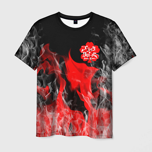 Мужская футболка Чёрный клевер: Пламя / 3D-принт – фото 1
