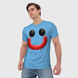 Футболка мужская Huggy Waggy smile, цвет: 3D-принт — фото 2