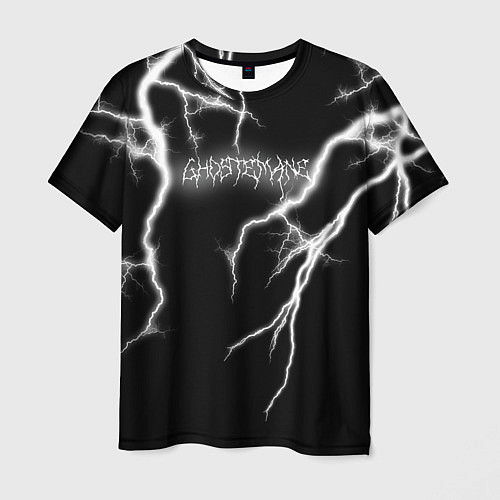 Мужская футболка GHOSTEMANE Lightning Гостмейн Молния Надпись / 3D-принт – фото 1